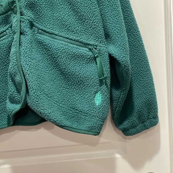 Free People Movement Hit the Slopes Fleece Jacket in Green Size Small - Picture 6 of 9
